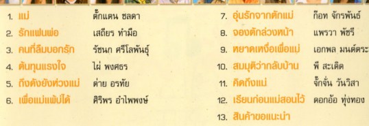 เพลงกอดแม่ - Karaoke VCD1464-web2